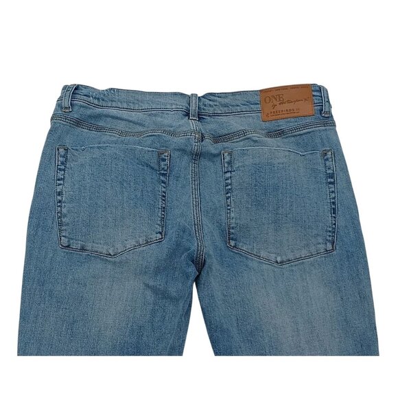 OneTeaspoon Freebirds II Jeans Womens 31 Blue Stretch Denim Petite Skinny Fit - Picture 7 of 9
